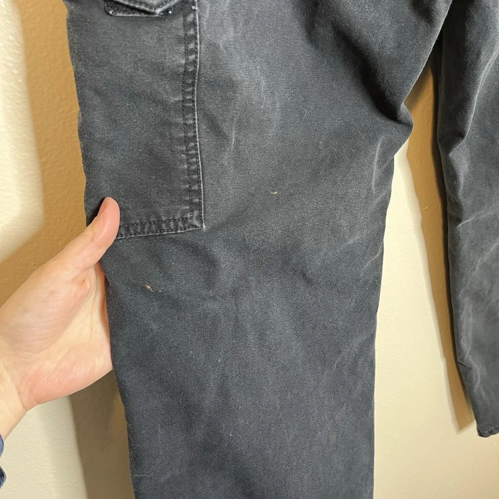 511 tactical pants 34x30 Black‎ Utility Workwear Cargo 90s Canvas Elastic Waist